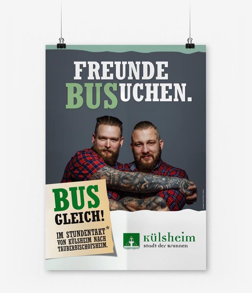 Plakat Stadtbus Külsheim